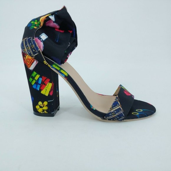 POATMBU Womens Cosmetics‎ Side Tie Fabric Pumps Black EUR 37 US 6.5 New - Picture 1 of 9